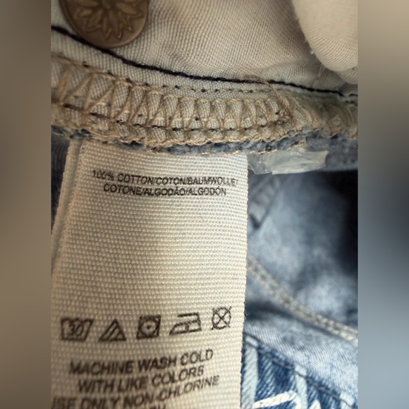 Free People | we the free | Earn your Stripes Blue Railroad Stripe Jeans | 27 - Picture 11 of 11